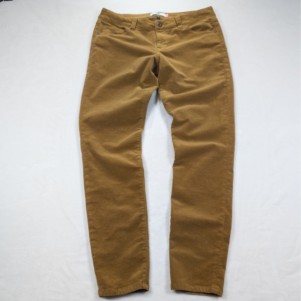 Cabi Corduroy Pants Women 10 Brown Skinny Preppy Academia Ivy Cabincore Cottage